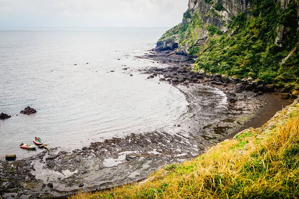 Seongsan Ilchulbong (Ανατολή ηλίου Peak) για Jeju Island στη Νότια Κορέα — Φωτογραφία Αρχείου