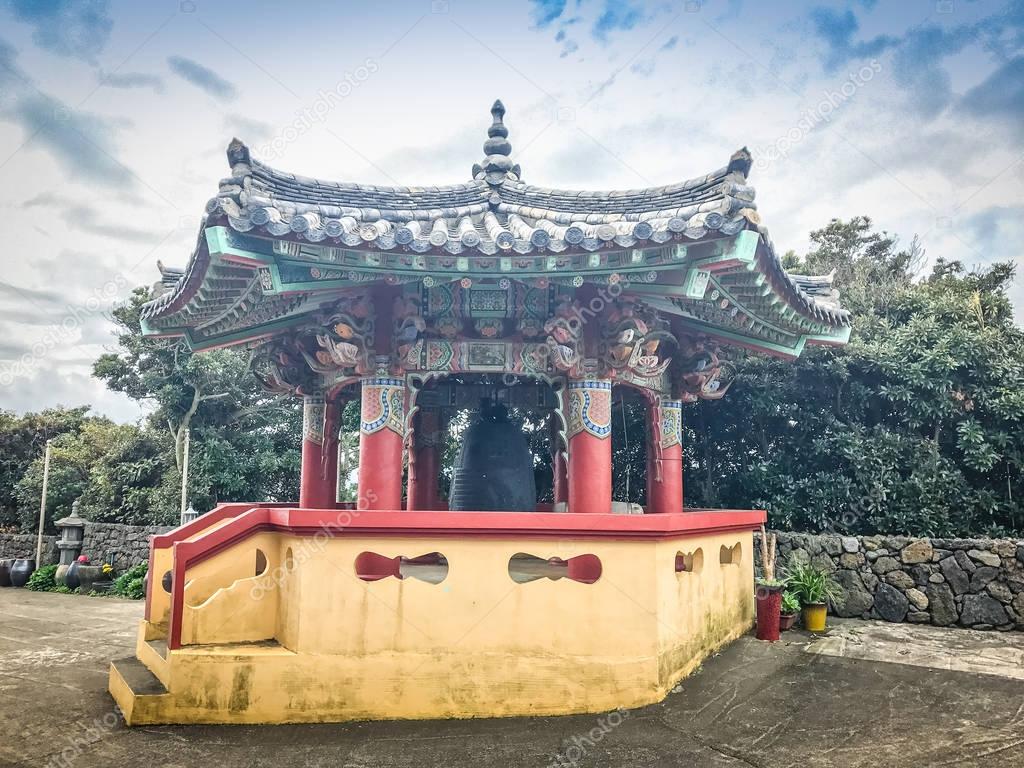 Dong Am Sa Temple near Seongsan Ilchulbong on Jeju Island in South Korea
