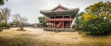 Jeju Mokgwana, en eski kalan bina Panorama görünümünü