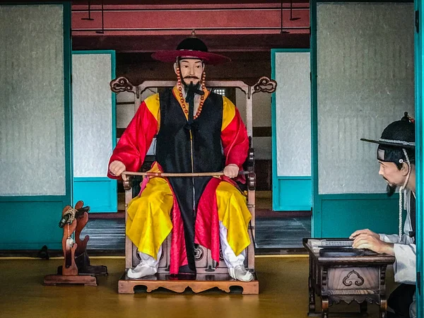 Balmumu Jeju Mokgwana, kalan en eski Jeju içinde eski merkezi hükümet ofis için bina resimler nerede Joseon dönemi Yargıç, Jeju 1392 üzerinden 1910 — Stok fotoğraf