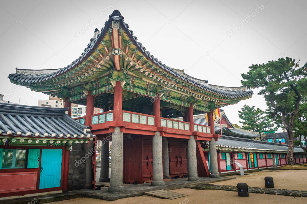 Jeju Mokgwana, the oldest remaining building in Jeju for former central government office where the Joseon Period Magistrate of Jeju from 1392 to 1910