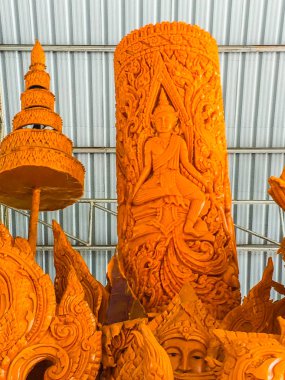 Buddha ve melekler görüntüleri ile hazırlanmış güzel wax mum 