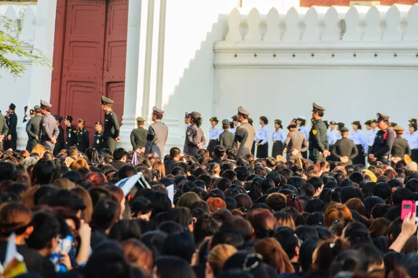 Tay insanlar kalabalık izlemek Kraliyet alayı