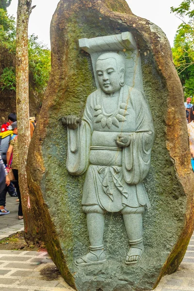 Xuanzang Statua Xuanzang Świątyni Pobliżu Sun Moon Lake County Nantou — Zdjęcie stockowe