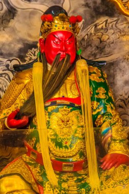 Çin tanrılar heykelleri-ebilmek var olmak seen Wenwu Tapınağı'Puli County, Tayvan