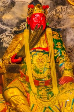 Çin tanrılar heykelleri-ebilmek var olmak seen Wenwu Tapınağı'Puli County, Tayvan