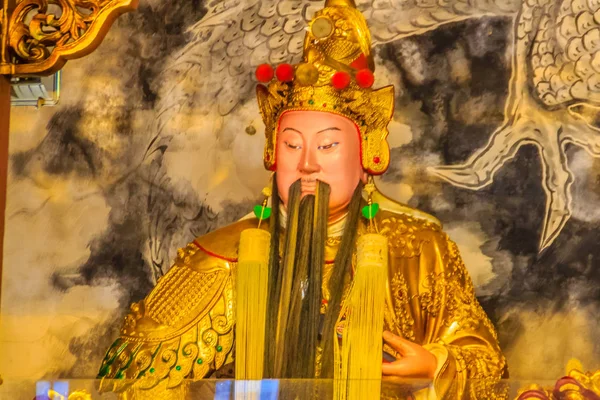 Estatuas Dioses Chinos Pueden Ver Templo Wenwu Condado Puli Taiwán —  Fotos de Stock