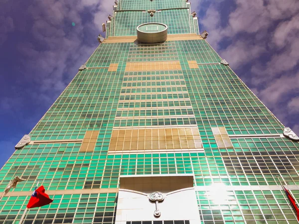 Ταϊπέι Ταϊβάν Νοεμβρίου 2015 Ταϊπέι 101 Πύργος Θέα Μπροστά Από — Φωτογραφία Αρχείου
