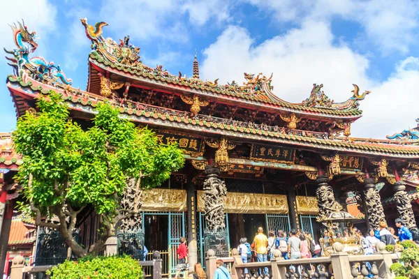 Taipei City Taiwan Novembro 2016 Lungshan Temple Manka Templo Budista — Fotografia de Stock