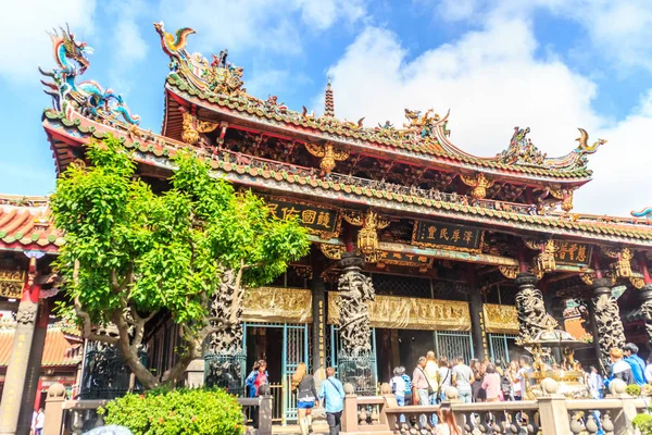 Taipei City Taiwan Novembro 2016 Lungshan Temple Manka Templo Budista — Fotografia de Stock