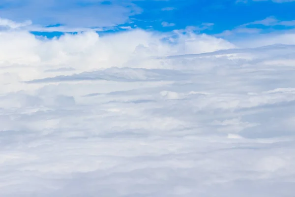 Gyönyörű Cloudscape Égbolt Légi Nézetből Szépség Természet Felülnézeti Felhők Fehér — Stock Fotó