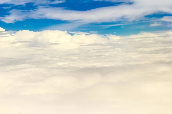 Gyönyörű Cloudscape Égbolt Légi Nézetből Szépség Természet Felülnézeti Felhők Fehér — Stock Fotó