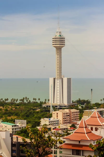 Widok Pattaya Park Tower Głównych Atrakcji Miasta Pattaya Chonbiri Tajlandia — Zdjęcie stockowe