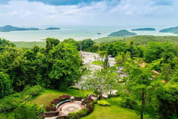 Mooi Uitzicht Vanaf Khao Khad Uitzicht Toren Toeristen Kunnen Genieten — Stockfoto