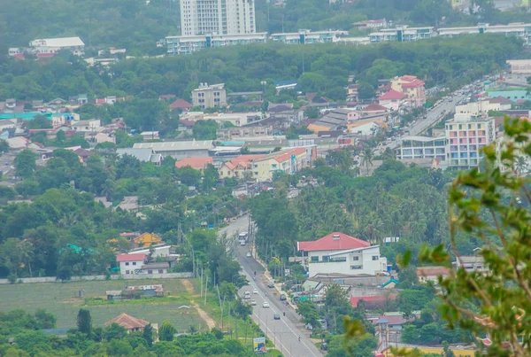 Mooi Uitzicht Vanaf Khao Khad Uitzicht Toren Toeristen Kunnen Genieten — Stockfoto