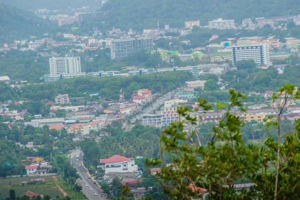Mooi Uitzicht Vanaf Khao Khad Uitzicht Toren Toeristen Kunnen Genieten — Stockfoto