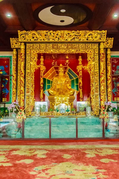 Hermosa Estatua Dongbin Patriarca Las Sectas Chinas Deidades Inmortales Venerado — Foto de Stock