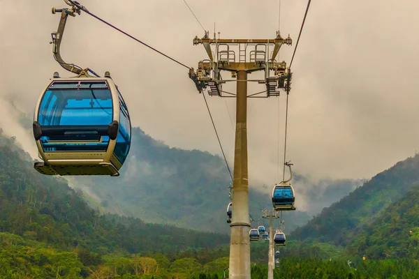 Sun Moon Lake Ropeway Cênico Serviço Teleférico Gôndola Que Conecta — Fotografia de Stock