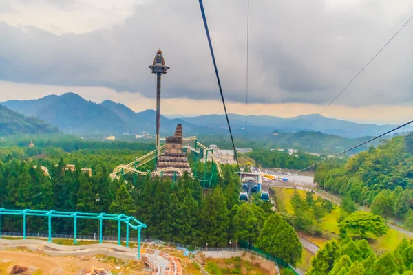 Sun Moon Lake Ropeway Scenic Gondola Cable Car Service Connects — Stock Photo, Image