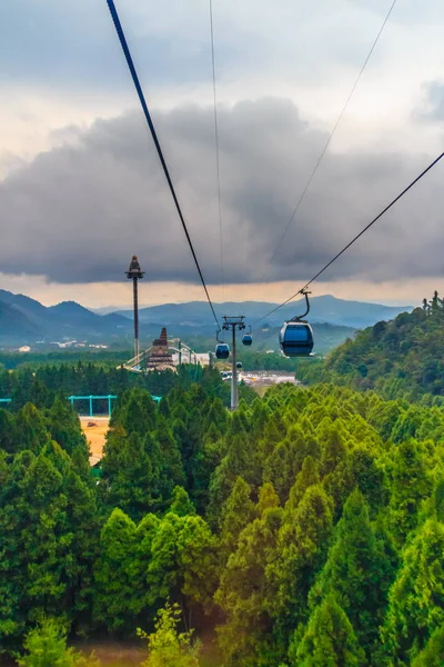 Sun Moon Lake Ropeway Cênico Serviço Teleférico Gôndola Que Conecta — Fotografia de Stock