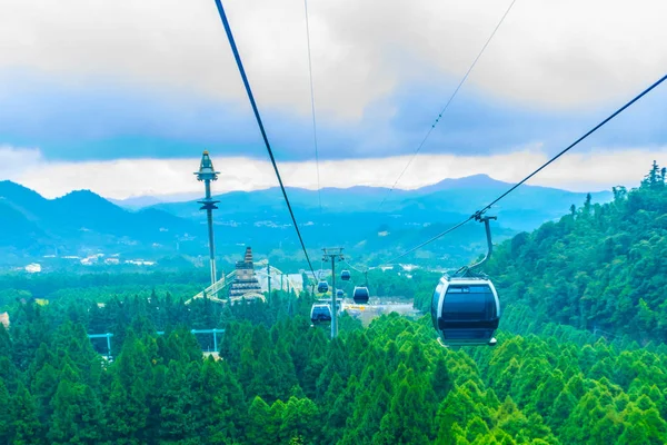 Sun Moon Lake Ropeway Malownicza Kolejka Linowa Łącząca Sun Moon — Zdjęcie stockowe