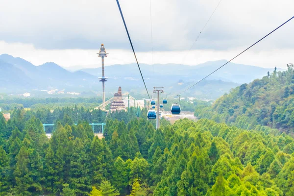 Sun Moon Lake Ropeway Cênico Serviço Teleférico Gôndola Que Conecta — Fotografia de Stock