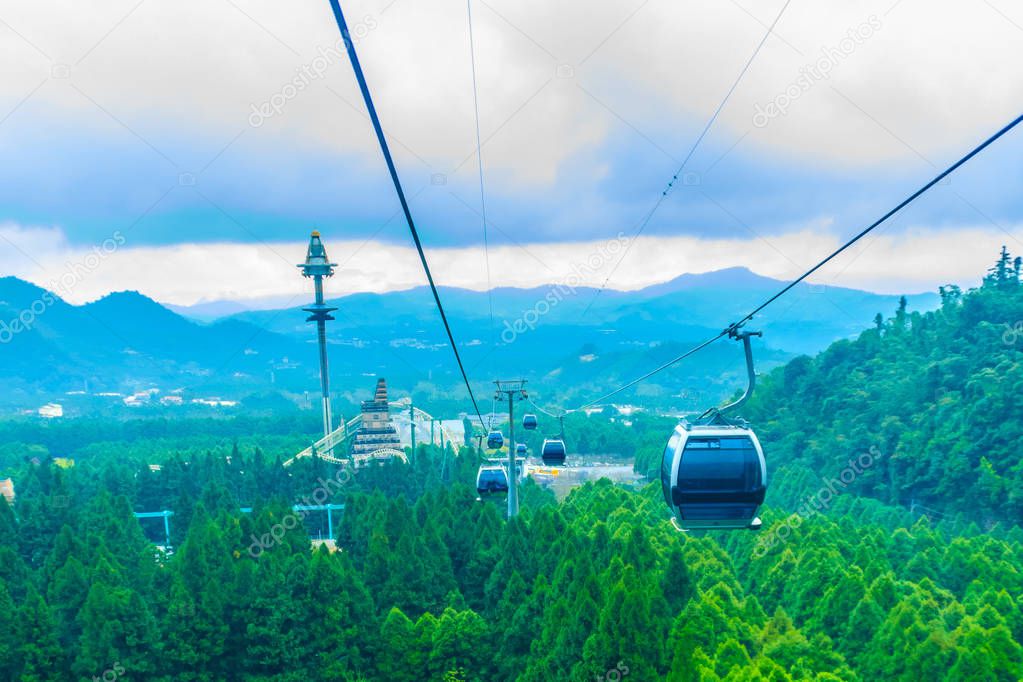 The Sun Moon Lake Ropeway is a scenic gondola cable car service that connects Sun Moon Lake with the Formosa Aboriginal Culture Village theme park.