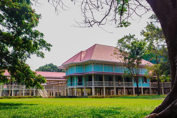Красива Архітектура Mrigadayavan Палац Колишня Королівська Резиденція Притягнення Туриста Cha — стокове фото