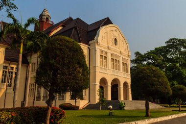 Güzel manzara ve mimari, Phra Ramratchaniwet Sarayı (Wang Ban Peun), eski Kral Rama 5 palace, ana ortak turistik merkezleri: Phetchaburi, Thailand