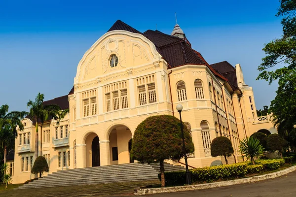 Beautiful Landscape and Architecture of Phra Ramratchaniwet Palace (Wang Ban Peun), former the king Rama 5 palace, one of the main public tourist attractions in Phetchaburi, Thailand