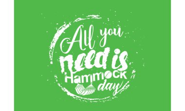 hammock day quote vector