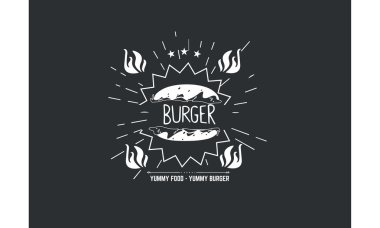 Burger simge vektör