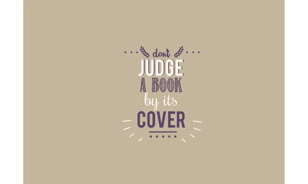 Don Judge Book Its Cover — Stock Vector