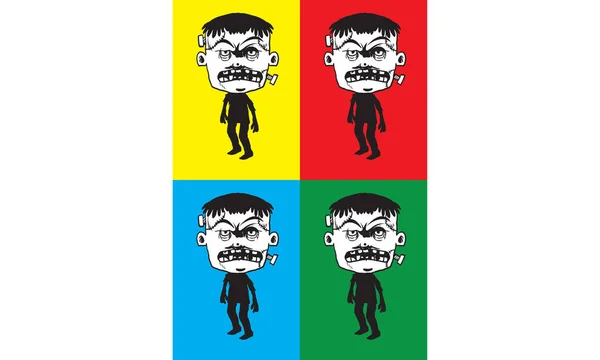 Zombie Popkonst Affischer — Stock vektor