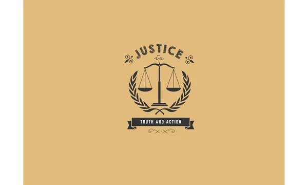 Symbolvektor Gerechtigkeit — Stockvektor