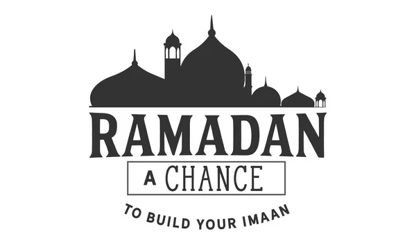 Ramadán Una Oportunidad Para Construir Imaan — Vector de stock
