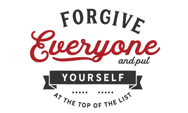 Herkes Bağışla Listesinin Başında Kendini — Stok Vektör
