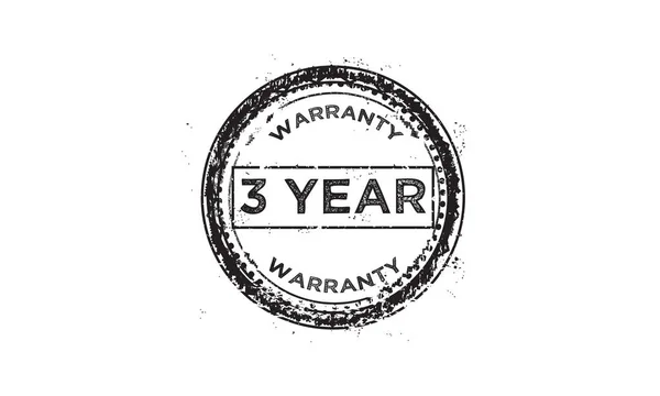 Jahre Garantie Ikone Vintage Gummistempel Garantie — Stockvektor