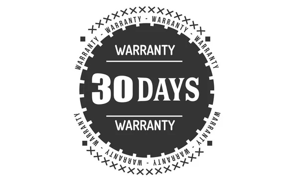 Days Warranty Icon Vintage Rubber Stamp Guarantee — Stock Vector