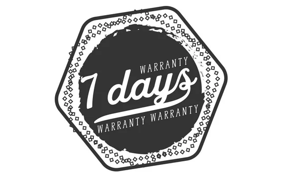 Days Warranty Icon Vintage Rubber Stamp Guarantee — Stock Vector
