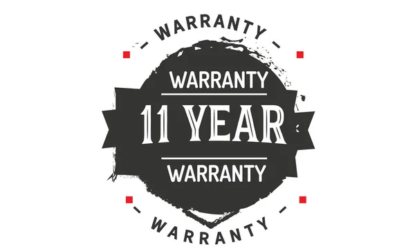 Years Warranty Icon Vintage Rubber Stamp Guarantee — Stock Vector