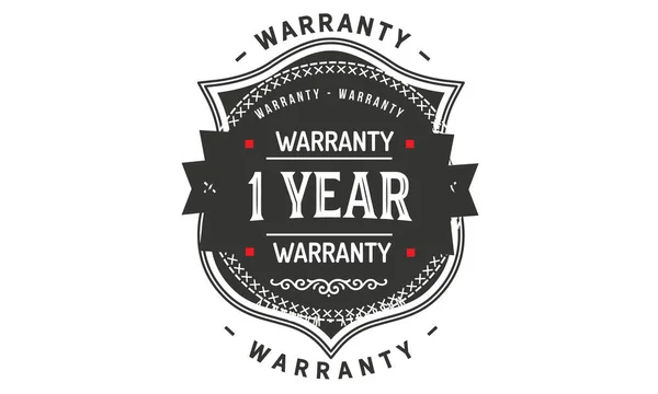 Years Warranty Icon Vintage Rubber Stamp Guarantee — Stock Vector