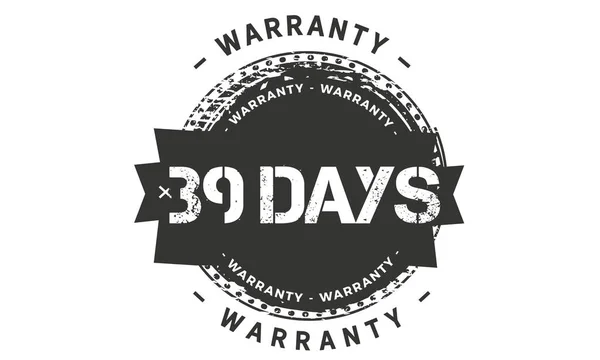 Days Warranty Icon Vintage Rubber Stamp Guarantee — Stock Vector