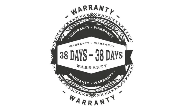 Days Warranty Icon Vintage Rubber Stamp Guarantee — Stock Vector