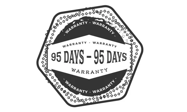 Days Warranty Icon Vintage Rubber Stamp Guarantee — Stock Vector