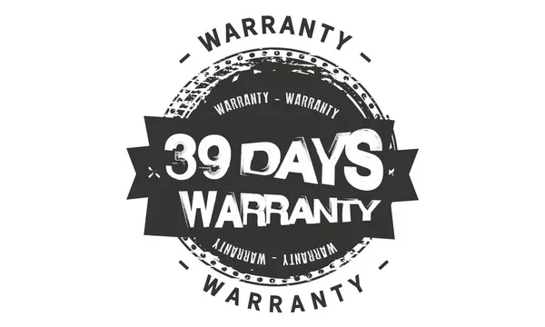 Days Warranty Icon Vintage Rubber Stamp Guarantee — Stock Vector