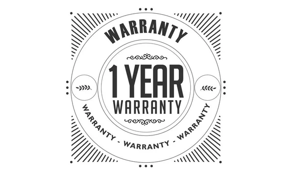 Years Warranty Icon Vintage Rubber Stamp Guarantee — Stock Vector