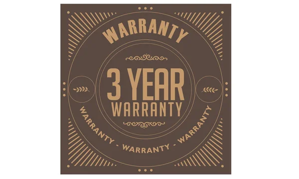 Years Warranty Icon Vintage Rubber Stamp Guarantee — Stock Vector