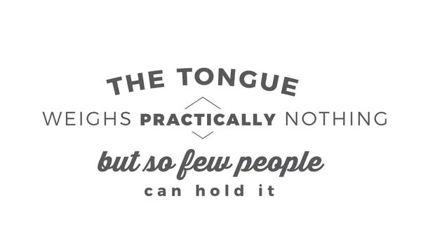 Dili Hemen Hemen Hiçbir Şey Tartmak Ancak Çok Insan Tutabilir — Stok Vektör