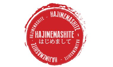 hajimemashite ve Japonya yazı tipi nasıl yaparsınız anlamına gelir.